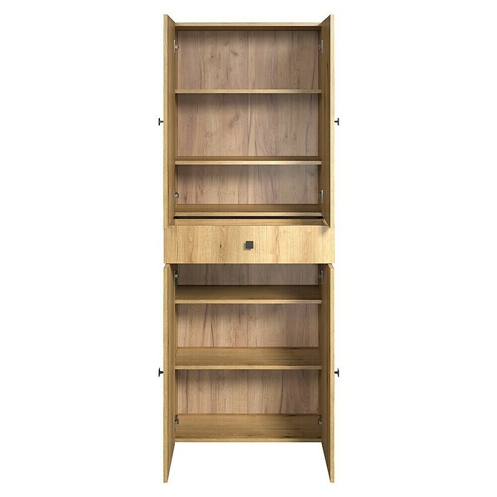 Trendteam Niklas Hochschrank (B x T x H: 70 x 31 x 186 cm, Evoke Eiche, Strukturiert, Mit Schublade) | BAUHAUS