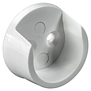 Hettich Nosilec za držalo za obešanje oblačil (Premer: 25 mm, Plastika, 1 kos, Barva: Bela)