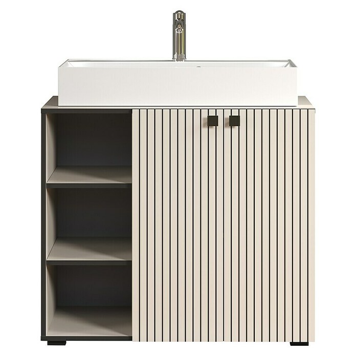Trendteam Niklas Badmöbel-Set (90 cm, Kashmir, Strukturiert, Breite Waschbecken: 80 cm) | BAUHAUS