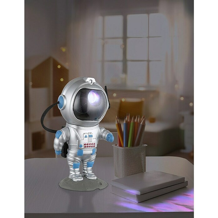 Globo Dekorativna stolna svjetiljka Cosmo  (4,5 W, D x Š x V: 120 x 110 x 225 mm, Srebrna) | BAUHAUS