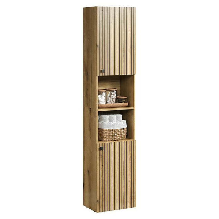 Trendteam Niklas Hochschrank (B x T x H: 40 x 31 x 186 cm, Evoke Eiche, Strukturiert) | BAUHAUS