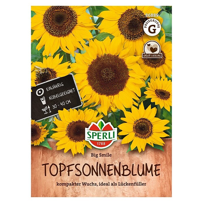 Sperli Bloemzaden Big Smile (Helianthus annuus, Geel) | BAUHAUS
