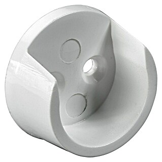 Hettich Nosilec za držalo za obešanje oblačil (Premer: 20 mm, Plastika, 1 kos, Barva: Bela)
