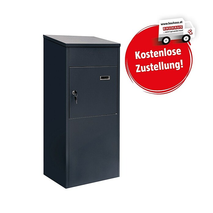 Paketbox (L x B x H: 40 x 30 x 90 cm, Anthrazit, Stahl, Paketfach) | BAUHAUS