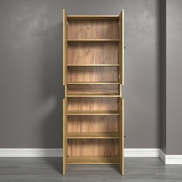 Trendteam Niklas Hochschrank (B x T x H: 70 x 31 x 186 cm, Evoke Eiche, Strukturiert, Mit offenem Fach) | BAUHAUS