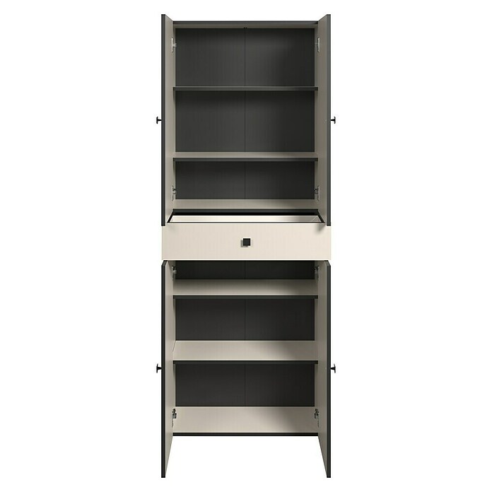 Trendteam Niklas Hochschrank (B x T x H: 70 x 31 x 186 cm, Kashmir, Strukturiert, Mit Schublade) | BAUHAUS