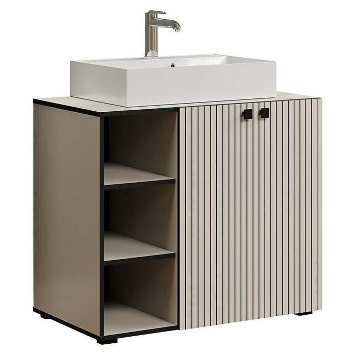 Trendteam Niklas Badmöbel-Set (90 cm, Kashmir, Strukturiert, Breite Waschbecken: 60 cm) | BAUHAUS