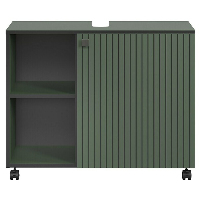 Trendteam Niklas Waschtischunterschrank (B x T x H: 80 x 42 x 64 cm, Grün, Strukturiert) | BAUHAUS