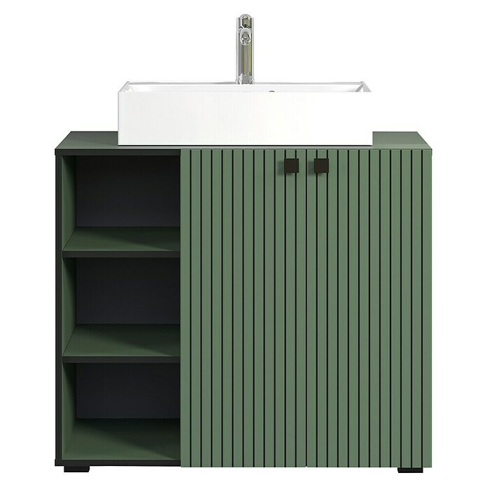 Trendteam Niklas Badmöbel-Set (90 cm, Grün, Strukturiert, Breite Waschbecken: 60 cm) | BAUHAUS