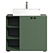 Trendteam Niklas Badmöbel-Set (90 cm, Grün, Strukturiert, Breite Waschbecken: 60 cm) | BAUHAUS