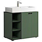 Trendteam Niklas Badmöbel-Set (90 cm, Grün, Strukturiert, Breite Waschbecken: 80 cm) | BAUHAUS