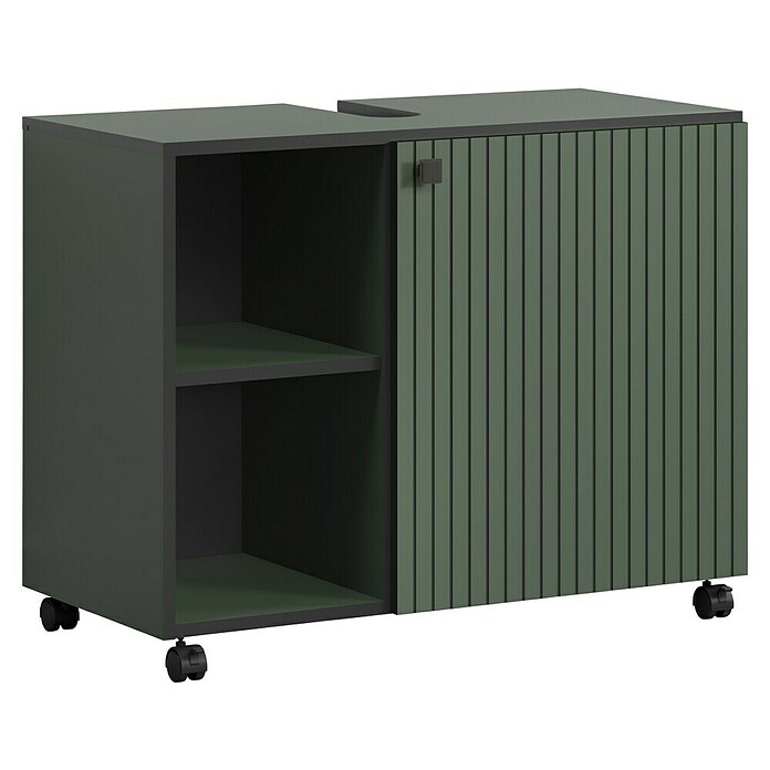 Trendteam Niklas Waschtischunterschrank (B x T x H: 80 x 42 x 64 cm, Grün, Strukturiert) | BAUHAUS