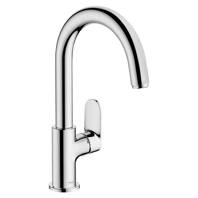 Hansgrohe Vernis Blend Waschtischarmatur 210 - Chrom - Einhand-Küchenmischer von Hansgrohe, glänzendes Chromdesign mit hohem Auslauf für Komfort und Stil in jeder modernen Küche.