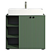 Trendteam Niklas Badmöbel-Set (90 cm, Grün, Strukturiert, Breite Waschbecken: 80 cm) | BAUHAUS