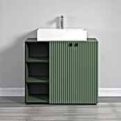 Trendteam Niklas Badmöbel-Set (90 cm, Grün, Strukturiert, Breite Waschbecken: 60 cm) | BAUHAUS