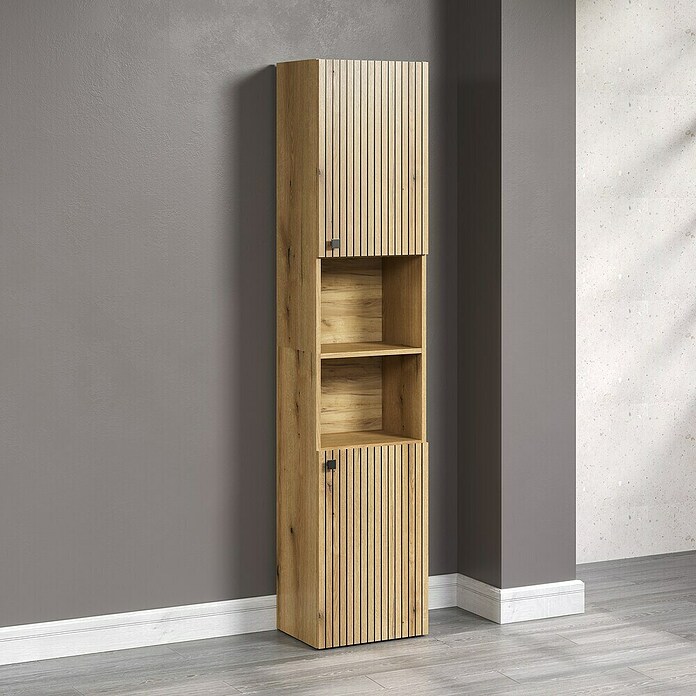 Trendteam Niklas Hochschrank (B x T x H: 40 x 31 x 186 cm, Evoke Eiche, Strukturiert) | BAUHAUS