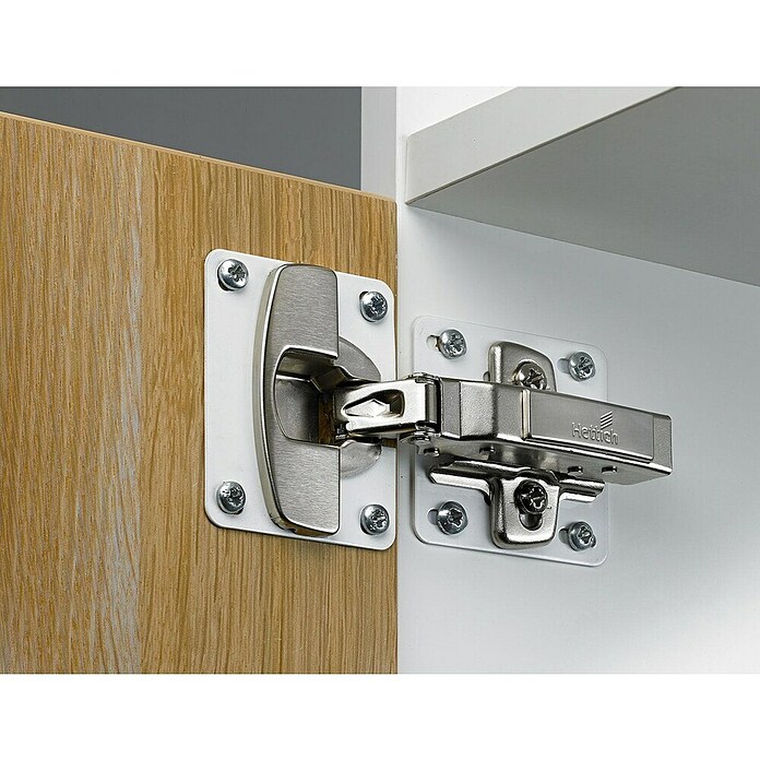 Hettich Montažna plošča  (Do x Š x V: 60 x 60 x 0,8 mm, Ustrezno za: montažne plošče za tečaje) | 1151 - Konstruktionsbeschläge | AAEB - Möbelbeschläge | AAE - Beschläge | AA - Eisenwaren | A - Eisenwaren | BAUHAUS