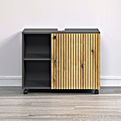Trendteam Niklas Waschtischunterschrank (B x T x H: 80 x 42 x 64 cm, Evoke Eiche/Anthrazit, Strukturiert) | BAUHAUS