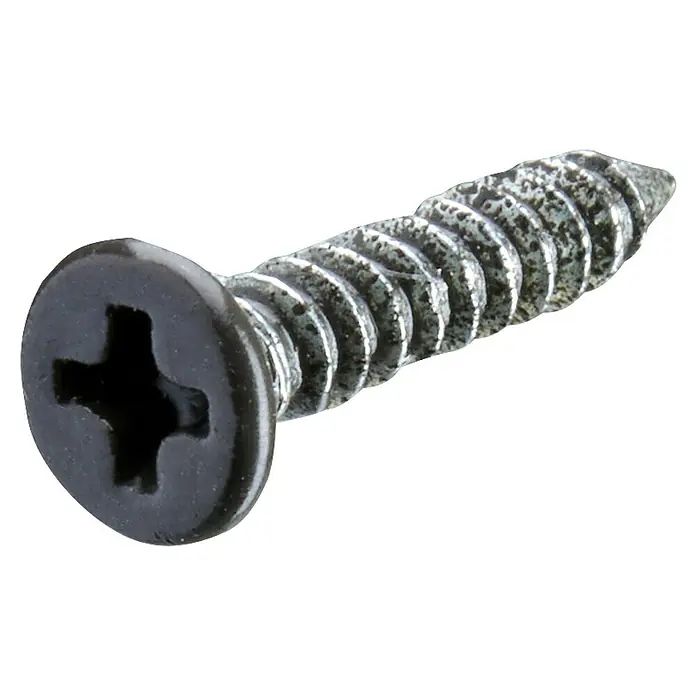 Hettich Senkkopfschraube - Ø x L: 3,5 x 16 mm, Stahl, 1 Stk., Silber - Dunkle Metallschraube mit Kreuzschlitzantrieb und grobem Gewinde.