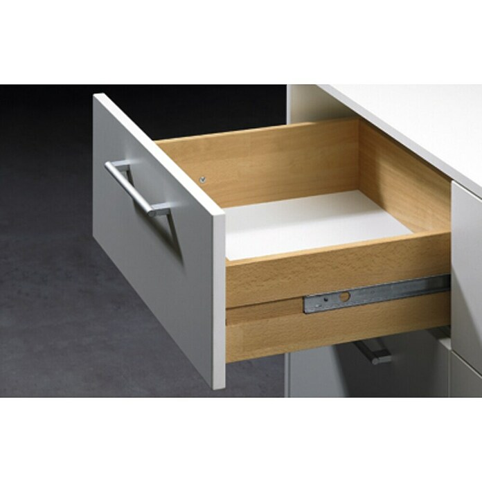 Hettich Vodilica za ladice  (Duljina vodilice: 345 mm - 550 mm, Nosivost: 12 kg, Djelomično izvlačenje, Pocinčano) | BAUHAUS