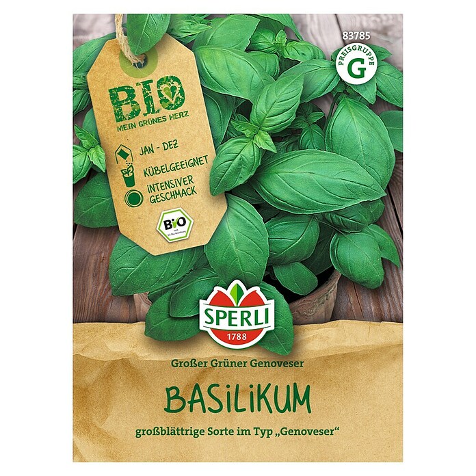 Sperli Kruidenzaad Groene Genoveser Bio (Ocimum basilicum) | BAUHAUS