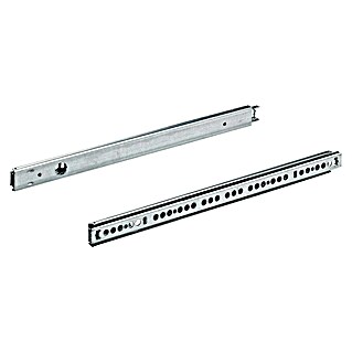 Hettich Schubladenführung (Länge Schubkasten: 345 mm - 550 mm, Traglast: 12 kg, Teilauszug, Verzinkt)
