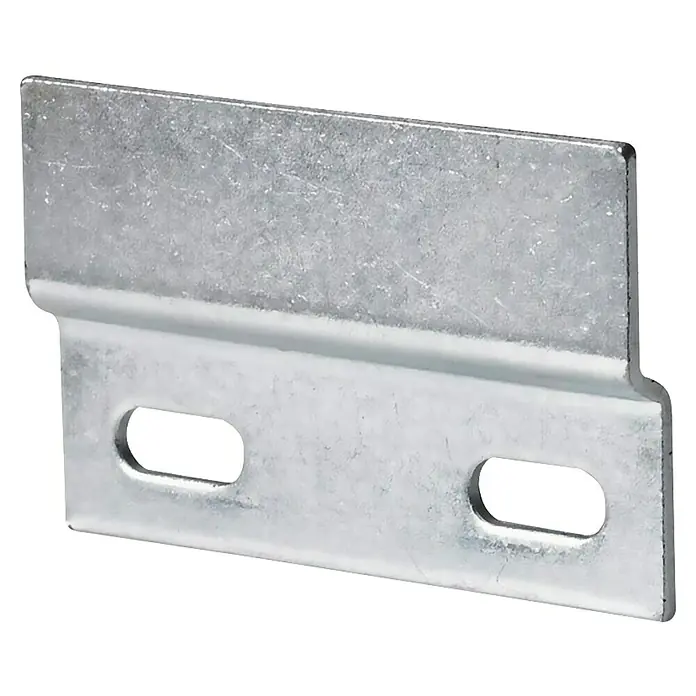 Hettich Schrankaufhänger - L x B: 76 x 47,5 mm - Halterung aus verzinktem Stahl mit zwei Langlöchern.