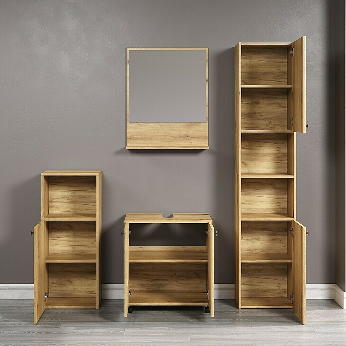 Trendteam Niklas Waschtischunterschrank (B x T x H: 60 x 42 x 64 cm, Evoke Eiche, Strukturiert) | BAUHAUS