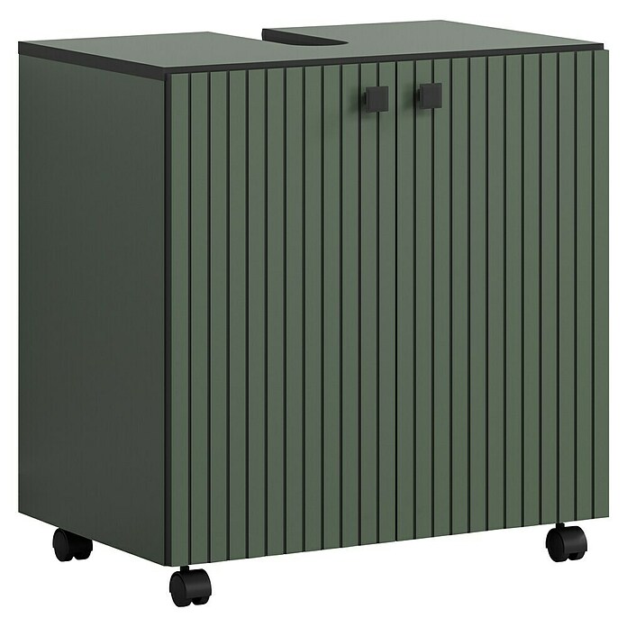 Trendteam Niklas Waschtischunterschrank (B x T x H: 60 x 42 x 64 cm, Grün, Strukturiert) | BAUHAUS