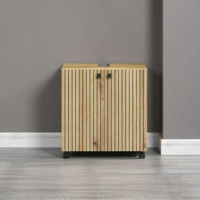 Trendteam Niklas Waschtischunterschrank (B x T x H: 60 x 42 x 64 cm, Evoke Eiche, Strukturiert) | BAUHAUS