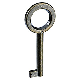 Hettich Ključ za zaštićenu bravu (Š x D: 4 x 70 mm, Smeđa, Mat antikno)