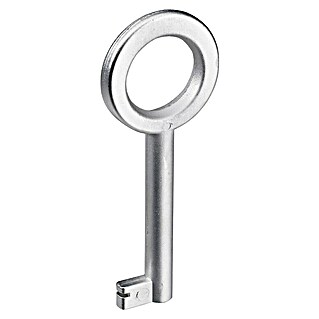 Hettich Buntbartschlüssel (B x L: 4 x 70 mm, Silber, Matt)