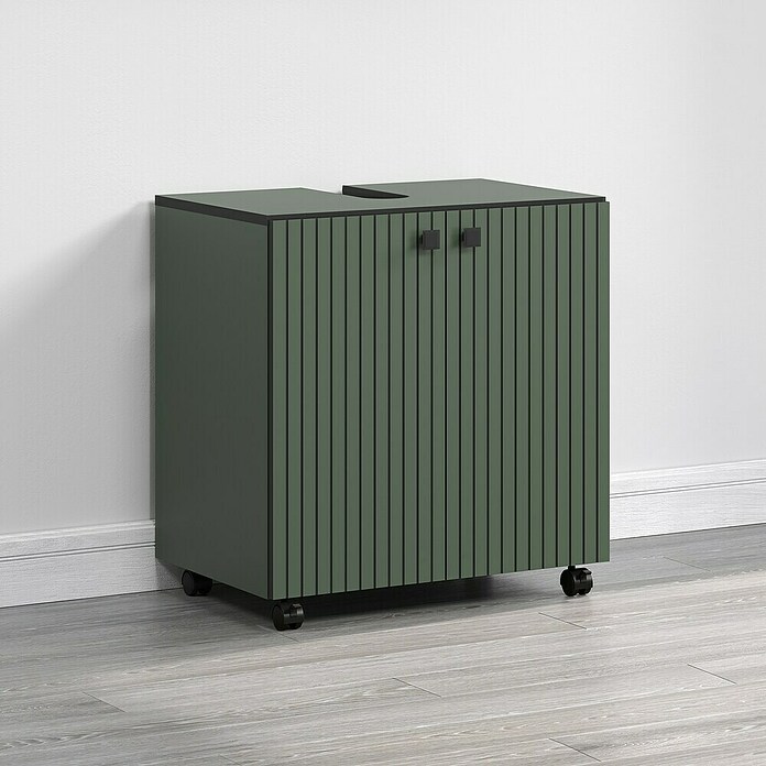 Trendteam Niklas Waschtischunterschrank (B x T x H: 60 x 42 x 64 cm, Grün, Strukturiert) | BAUHAUS