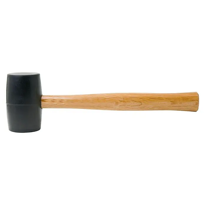 Stanley Gummihammer - Holz, Maße Kopf: 100 x 60 mm - Ein Gummihammer mit einem Holzgriff, ideal für schonende Schläge. Das Werkzeug ist robust und vielseitig einsetzbar.