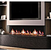 Focalpoint Chimenea eléctrica Ennolux LCD 59 (1.400 W, Gris/Negro, L x An x Al: 21,95 x 152,5 x 53 cm) | BAUHAUS