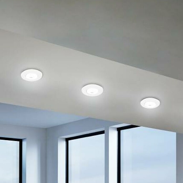 Eglo LED vgradna svetilka Agulo  (Toplo bela, Premer: 9 cm, Bela) | Vgradni žarometi | Reflektorji in žarometi | Svetila | Elektro in svetila | Izdelki | BAUHAUS