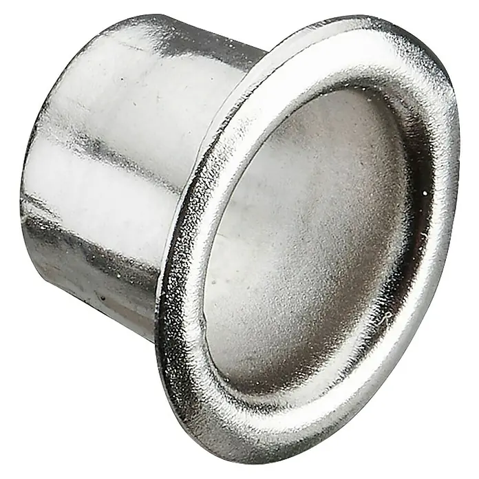 Suki Casquillo para muebles - Diámetro: 7,5 mm, Níquel - Ojal metálico color plata, utilizado para reforzar agujeros.