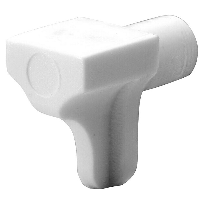 Häfele Soporte para estantes (Blanco, Plástico, Diámetro: 6 mm) | BAUHAUS