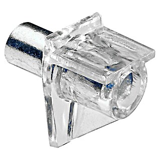 Hettich Vtični talni nosilec (Premer: 6 mm, Prozorna, Jeklo)