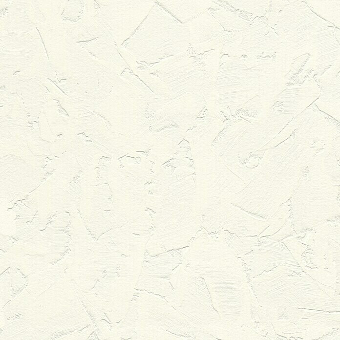 Rasch Vliestapete (Weiß, Putz-Optik, 10,05 x 0,53 m)