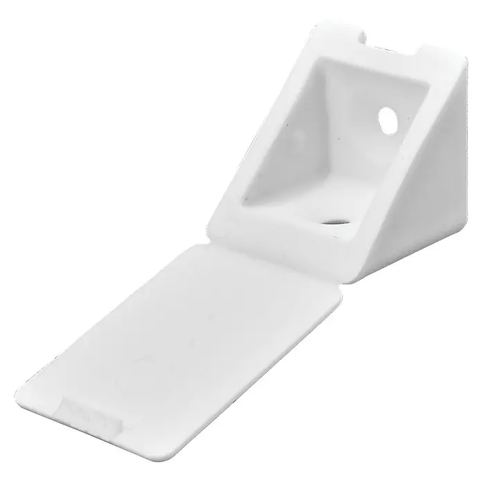 Hettich Eckverbinder - L x B x H: 31 x 24 x 31 mm, Kunststoff, Weiß, 1 Stk. - Weiße Eckabdeckung: Eine Eckabdeckung aus weißem Kunststoff für Regale oder Möbel. Ideal zum Abdecken und Schützen von Ecken.