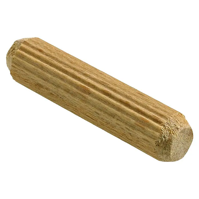 Hettich Holzdübel - Ø x L: 8 x 35 mm, 1 Stk. - Ein einzelner Holzdübel vor einem schwarzen Hintergrund.
