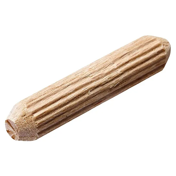 Hettich Holzdübel - Ø x L: 6 x 30 mm, 1 Stk. - Holzdübel aus hellem Holz mit gerillter Oberfläche, ideal für Holzverbindungen und Möbelbau. Ein vielseitiges und zuverlässiges Befestigungselement.