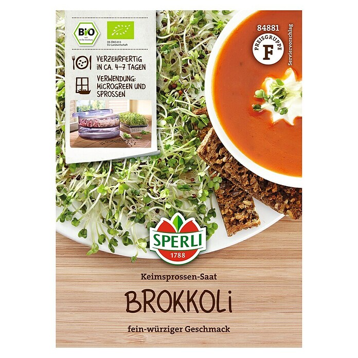 Sperli Gemüsesamen Bio Keimsprossen Brokkoli (Brassica rapa cymosa) | BAUHAUS