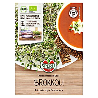 Sperli Gemüsesamen Bio Keimsprossen Brokkoli (Brassica rapa cymosa)