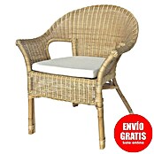 Sillón de jardín Valeria (Natural, Ratán natural) | BAUHAUS