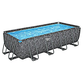 Bestway Montažni bazen APX 365 s črpalko (Siva, 16.477 l)