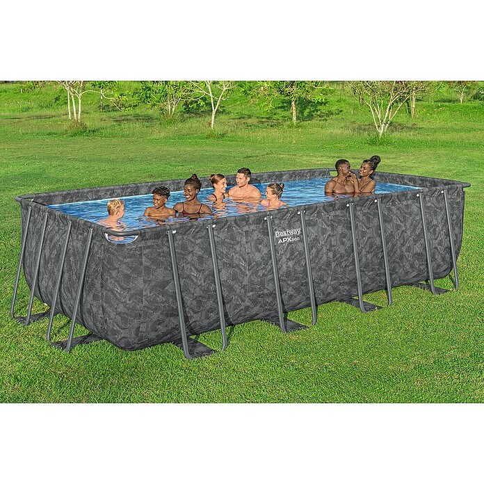 Bestway Montažni bazen APX 365 s črpalko  (549 x 274 x 132 cm, Siva, 16.477 l) | Bazeni z okvirjem | Montažni bazeni | Vrtni bazeni | Bazeni | Vrt in prosti čas | Izdelki | BAUHAUS