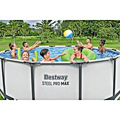 Bestway Bazen sa čeličnim okvirom Steel Pro MAX  (Ø x V: 396 x 122 cm, Siva, 12.690 l) | BAUHAUS
