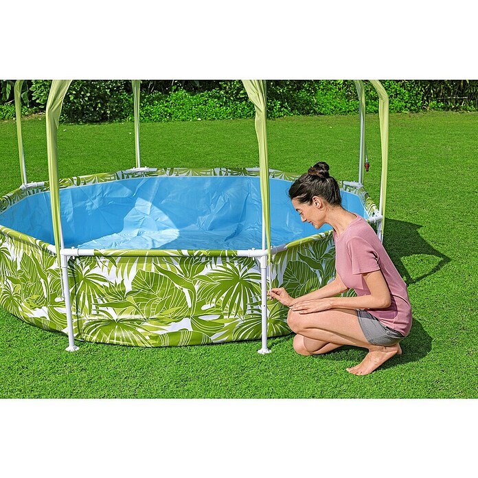 Bestway Kinderzwembad Steel Pro Splash-in-Shade (Ø x h: 244 x 51 cm) | BAUHAUS